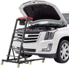 VEVOR Top Automotive Creeper 48"-64" Adjustable with Folding Mechanical Arm, Foldable High Top Engine Creeper, 400LBS Heavy-Duty Support, Stable H-Shaped Base, 6-Wheel Smooth Rolling for Auto Repair