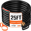 VEVOR 25' 50A RV Camp Power Cord Generator Cord 6/3 + 8/1 AWG NEMA 14-50P to Bare Wire