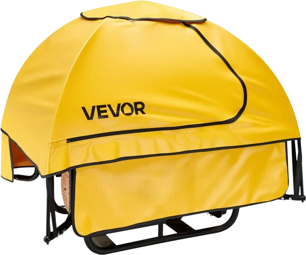 VEVOR Generator Cover, 36 x 26 x 26 Inch Waterproof Universal Generator Cover for Most Generators 70-108 Inch Perimeter, Portable Generator Running Cover with Heavy Duty Thicken Oxford Fabric, Yellow