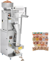 VEVOR Powder Filling and Sealing Machine, 10-500g(0.02-1.1lbs) Automatic Particle Granule Packaging Machine, Stainless Steel, Weighing Filling Sealing, for Coffee Beans, Grains, Tea, Spices, Silver