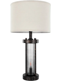 VEVOR Table Lamps Set of 2, Dimmable Farmhouse Bedside Nightstand Lamps, Vintage Lamp with LED Bulb and Linen Shades, Bedside Lamp with USB C+A Ports & AC Outlet, for Living Room, Bedroom & Office