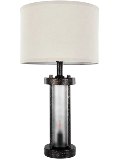 Vevor Table Lamp Set of 2 Farmhouse Bedside Nightstand Lamps with USB Ports New