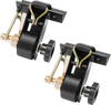 VEVOR Ladder Rack Ratchet Straps, Black Square Tube Mount, 1.5 in Wide x 7.4 ft Long Black Ladder Rack Straps with Double J-Hooks, 500 lbs Load Heavy Duty, Cargo Buckle Lock Strap (2 Pack)