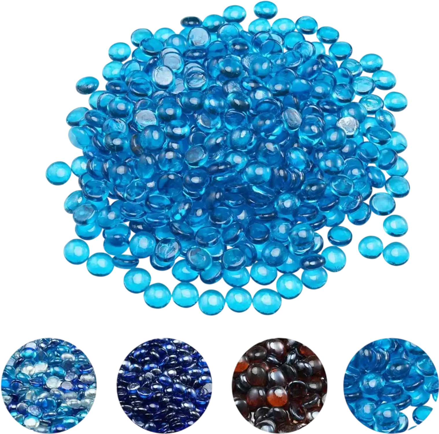 Vevor Glass Beads Caribbean Blue 20 lbs 3/4