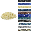 VEVOR Fire Glass, 10 LBS / 4.5 KG High-Temperature Resistant Fireplace Rocks, 1/2-Inch / 12.7 mm Reflective & Smokeless Firepit Glass Rock, High Luster Stone Landscaping for Fire Pit Table, Gold