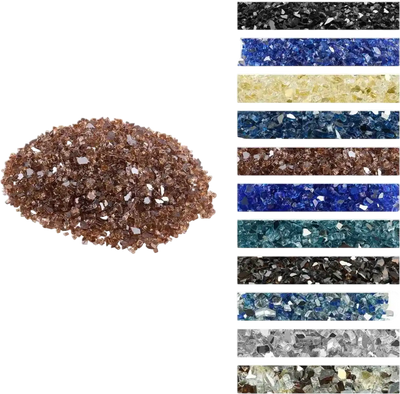 Vevor Fire Glass 10 lbs 1/4