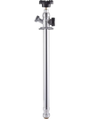 VEVOR 12-Inch Frost-Free Sillcock, 1/2" PTC x 3/4" MHT Hose Bibb, Anti-Siphon Lead-Free Brass Valve, Push-to-Connect Brass Plumbing Fitting, Compatible with PEX, Copper, CPVC Pipes