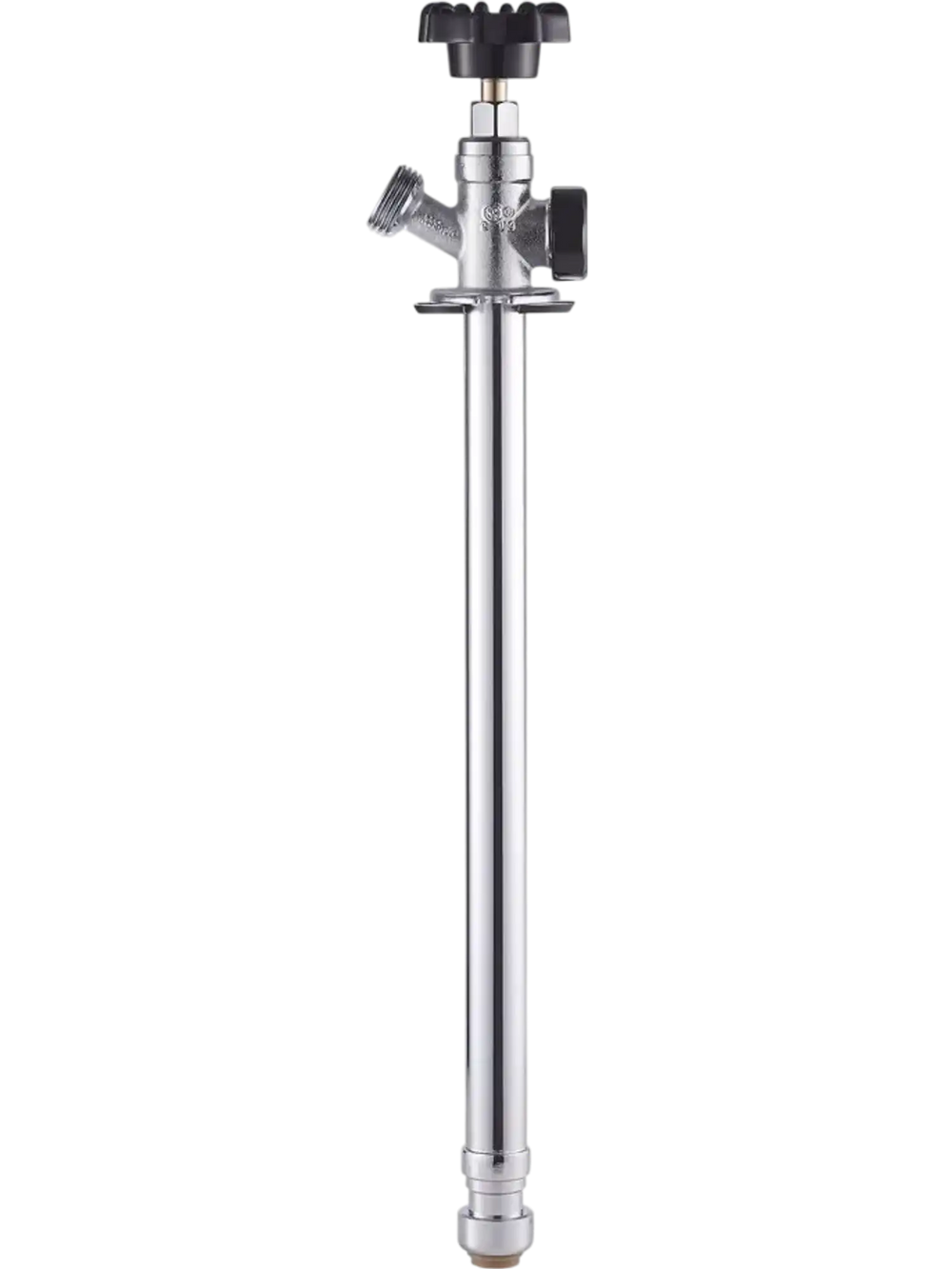 VEVOR 12-Inch Frost-Free Sillcock, 1/2" PTC x 3/4" MHT Hose Bibb, Anti-Siphon Lead-Free Brass Valve, Push-to-Connect Brass Plumbing Fitting, Compatible with PEX, Copper, CPVC Pipes
