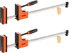 VEVOR Bar Clamps for Woodworking, 2-Pack 24 inch Parallel Clamp Set, F-Clamp with 1500 lbs Load Limit, Even Pressure, High-strength Plastic and Carbon Steel, for Woodworking Metal Working, Orange
