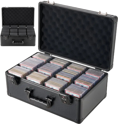 Vevor Graded Card Case 4-Row 152 PSA Slab Storage Box New