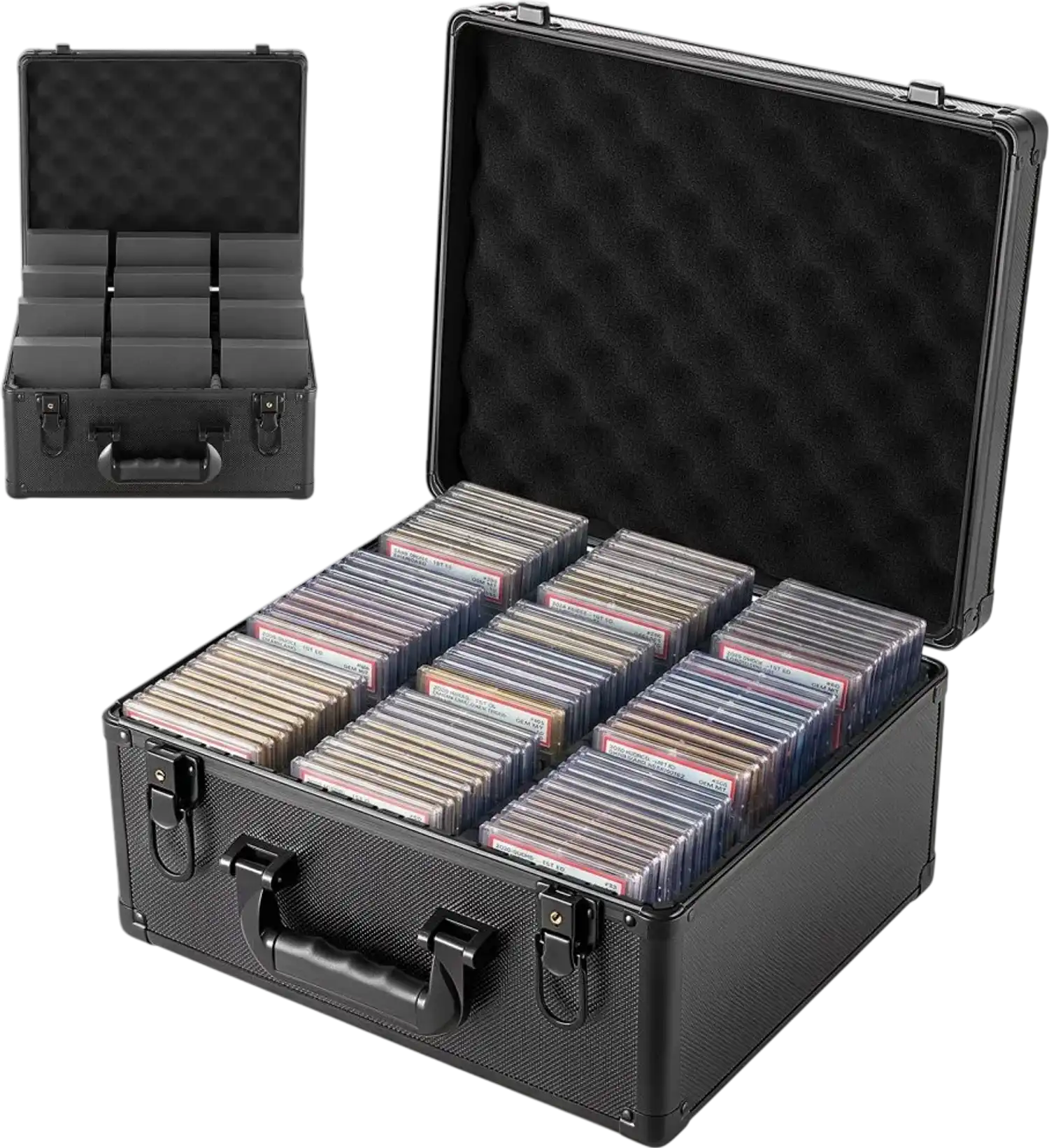 Vevor Graded Card Case 3-Row PSA Slab Storage Box New