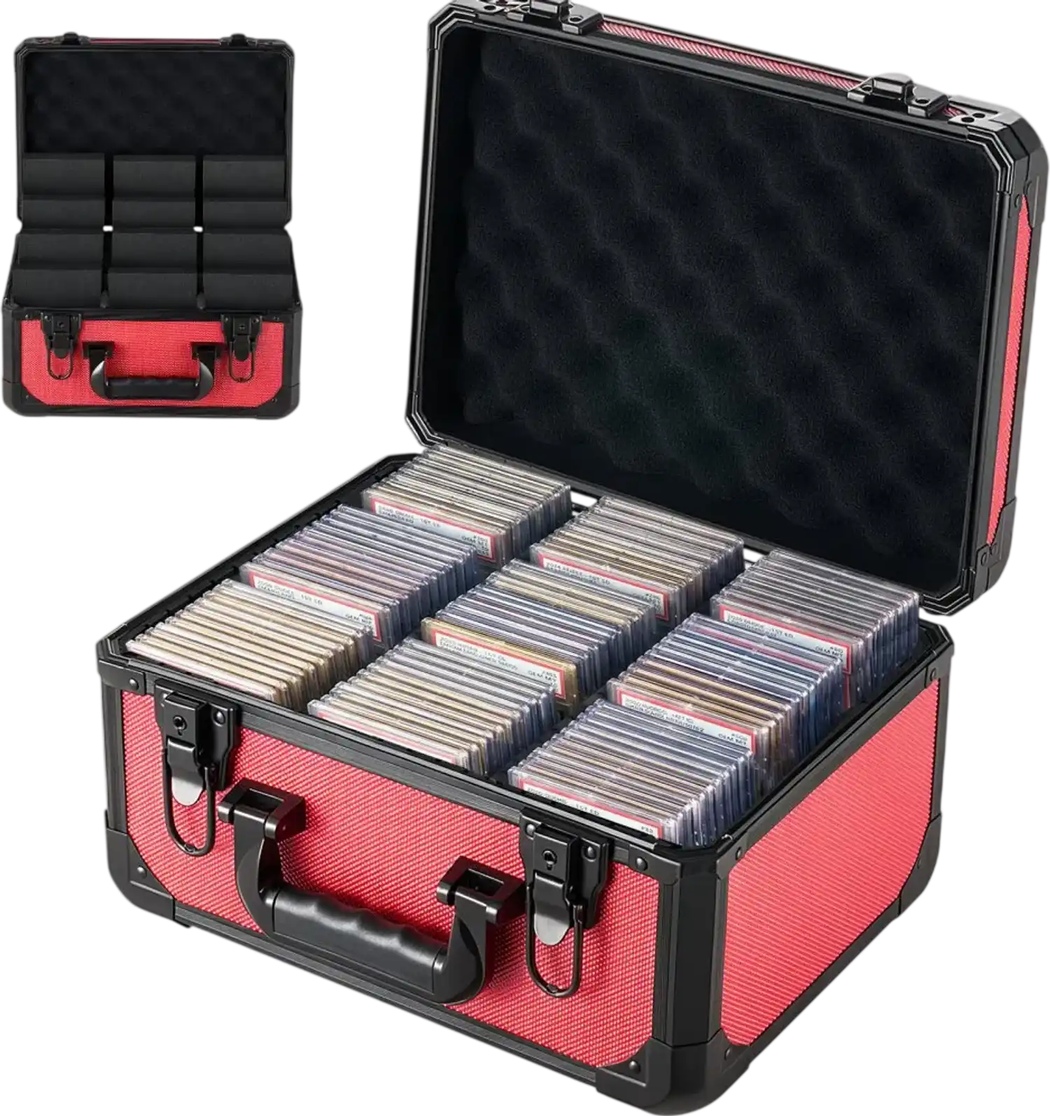 Vevor Graded Card Case 3-Row 96 PSA Slab Storage Box New