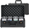 VEVOR Graded Card Storage Box, 4 Slots, Graded Sports Cards Holder Carrying Case with Coded Lock Foam Dividers, for 120 PSA Graded Cards 84 BGS Cards 96 SGC Cards 428 Top Loaders or 999+ Loose Cards