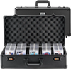VEVOR Graded Card Storage Box, 5 Slots, Graded Sports Cards Holder Carrying Case with Coded Lock Foam Dividers, for 162 PSA Graded Cards 115 BGS Cards 130 SGC Cards 585 Top Loaders or 999+ Loose Cards