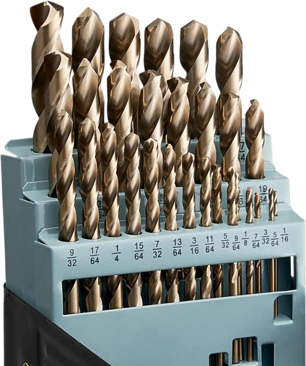 VEVOR Cobalt Drill Bit Set, 29 Pcs, M35 High Speed Steel Cobalt Drill Bits with Storage Case, for Drilling Metal, Stainless Steel, Aluminum Alloy, Wood, Plastic, for Professional Work and Home DIY