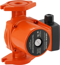 VEVOR F-15-58FC Cast Iron Circulator Pump, 17 GPM, AC 120V 20 ft Hot Water Recirculating Circulation Pump, 1-Inch Flange Connection, 3-Speed Adjustment, Quiet Operation, for Home Water Heating System