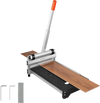 VEVOR 13 inch Vinyl Floor Cutter, 16mm Thick Laminate Flooring Cutter with 15°/30°/45° Adjustable Angle Settings, Flexible Wheels, Telescoping Handle, Cuts Engineered Wood, LVT, VCT, SPC, LVP, WPC