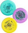 VEVOR Disc Golf Set, 3 Pack Disc Golf Starter Set, Beginners Flying Discs for Full-Body Strength Training, with Putter, Mid-Range, Driver for Outdoor Backyard, Lawn, Beach, and Park