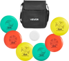 VEVOR Disc Golf Set, 6 PCS Flying Discs for Beginners, Disc Golf Starter Set, with Putter, Mid-Range, Driver, Including Mini Marker, Portable Backpack, for Outdoor Backyard, Lawn, Beach, and Park