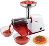 VEVOR Electric Tomato Strainer 800W Max (Rated Power: 300W) Sauce Maker, 88 lbs/H For Purees, Strawberry, Salsa, Stainless Steel Tomato Food Mill Press Machine, 1mm, 1.5mm, 3mm & 6mm Screens, White