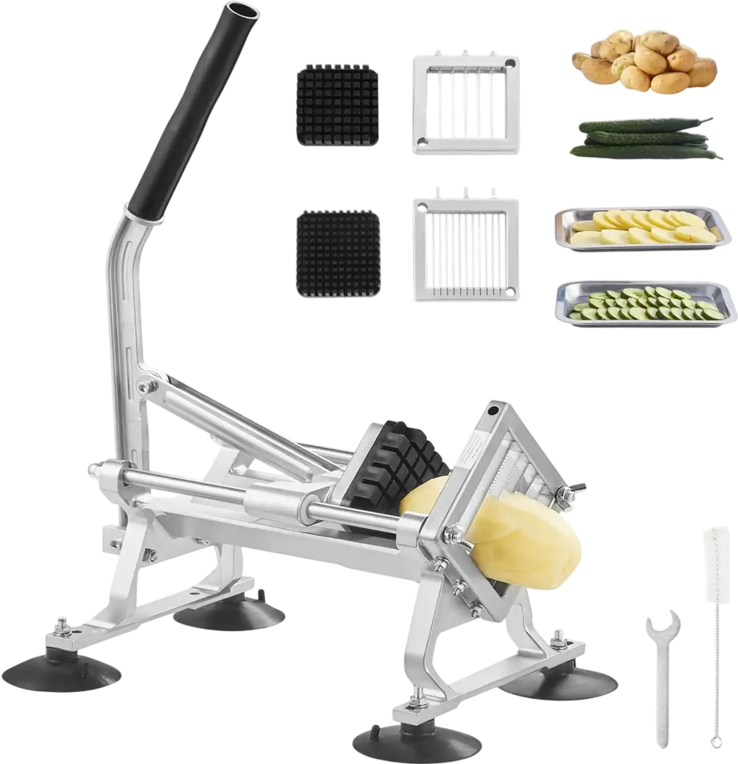 Vevor Vegetable Slicer Commercial Manual Fruit and Vegetable Cutter with 1/4