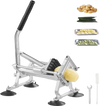 VEVOR Commercial Vegetable Slicer, 1/2 inch Fruit Slicer, Stainless Steel and Aluminum Alloy Vegetable Cutter Slicer Machine, Manual Slicer with Non-slip Feet, for Radishes, Onions, Potatoes, Lemons