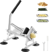 VEVOR Commercial Vegetable Slicer, 3/8 inch Fruit Slicer, Stainless Steel and Aluminum Alloy Vegetable Cutter Slicer Machine, Manual Slicer with Non-slip Feet, for Radishes, Onions, Potatoes, Lemons
