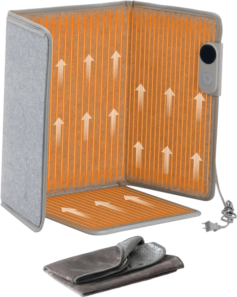 VEVOR Under Desk Space Heater,Foldble Foot Warmer Portable for Home&Office,Timer & Secure,Quiet for Legs,Ankles,Touch&Remote Control Personal Electric Wall Foot Warming Pad,Over-Heat Protection