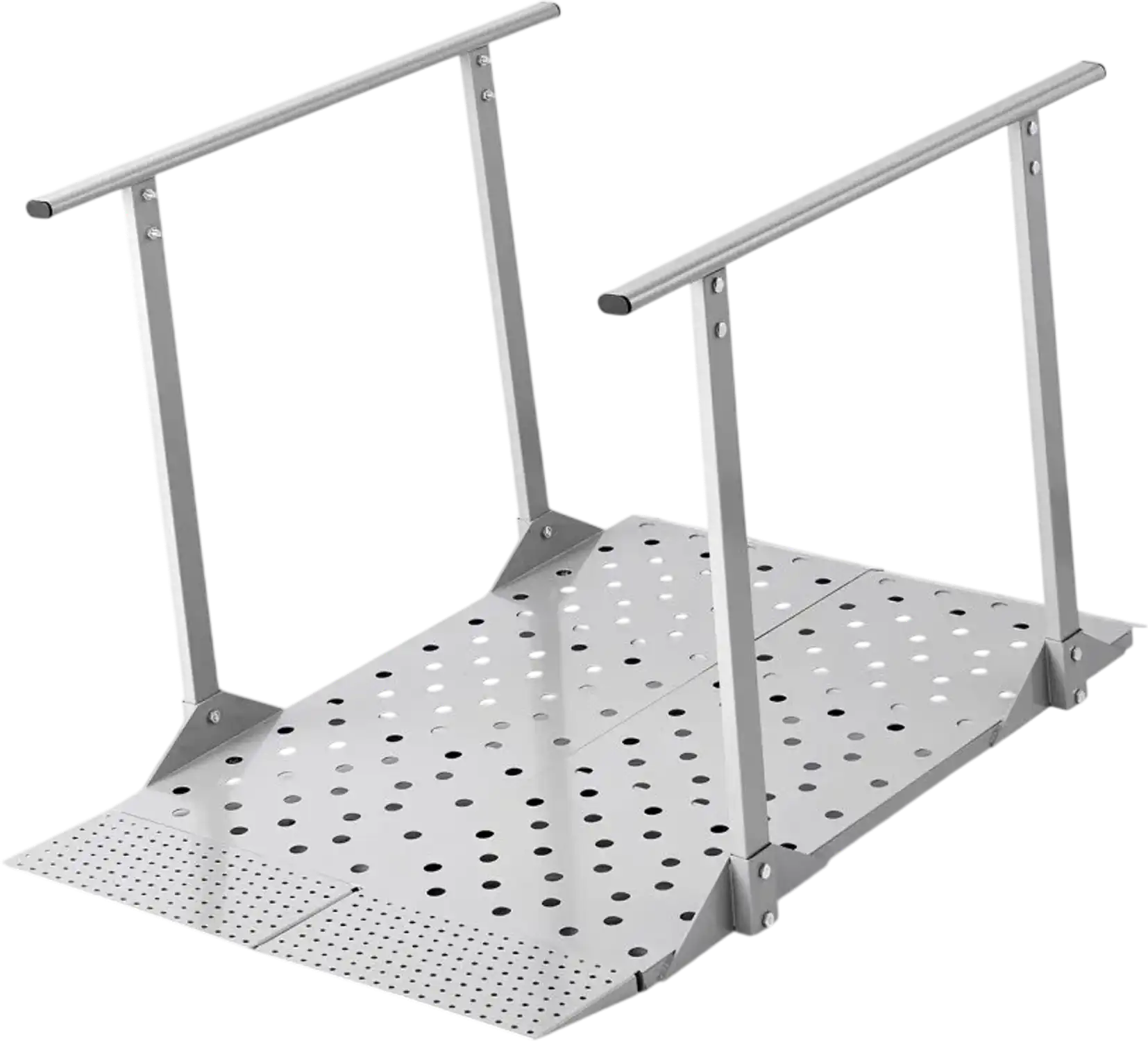 Vevor Wheelchair Ramp Portable Threshold Ramp with Handrails 44.9