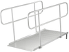 VEVOR Wheelchair Ramp with Handrails, 71.1 x 32.7 in, Heavy Duty Wide Aluminum Wheelchair Ramp with Adjustable Legs, 1000 lbs Capacity, Portable Threshold Ramps for Home Steps, Stairs, Doorways, Curbs