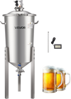 VEVOR Pressure Fermenter 15 PSI, 8 Gal/30L All-in-One Stainless Steel Conical Secondary Fermentation Bucket, for Wine, Beer Brewing Equipment