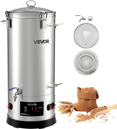 Vevor Electric Beer Brewing System 8 Gal 1500W Stainless Steel All-in-One Kit New