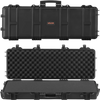 VEVOR Hard Rifle Case, Lockable Rifle Case with Pre-cut Foams, 40 in Gun Storage with Wheels, IP67 Waterproof & Dustproof Movable Large Pistol Storage for Rifles, Shotguns, Airsoft Guns, Black