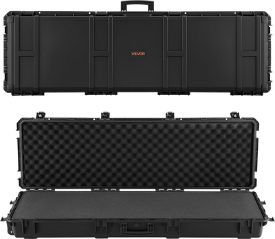 Vevor Hard Rifle Case 52 in. with Pre-Cut Foams Wheels Lockable New