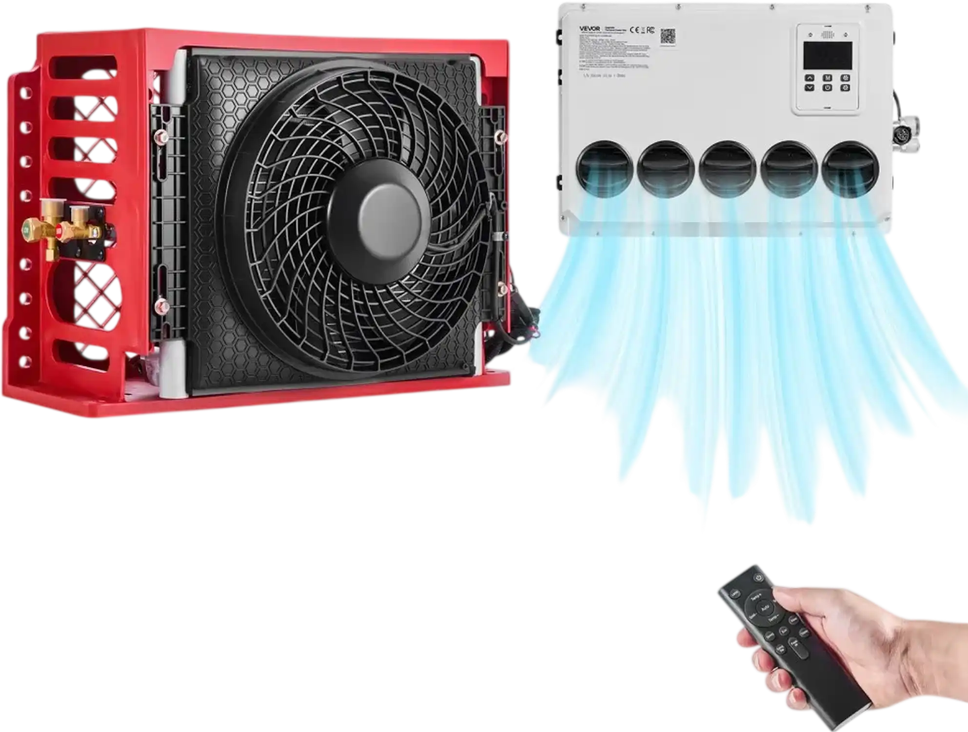 Vevor Truck Air Conditioner 12V 10,000 BTU Mini Split Cab AC Unit New