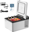 VEVOR 12 Volt Refrigerator 10 Qt, Portable Mini Freezer (-4℉~68℉) with APP Control Car Compressor Fridge Cooler 12V/24V DC and 110-220V AC For Camping, Road Trip, Travel, Outdoor and Home