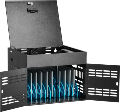 Vevor Charging Cabinet 12-Device Tablet & Laptop Lock Charging Station 15.6