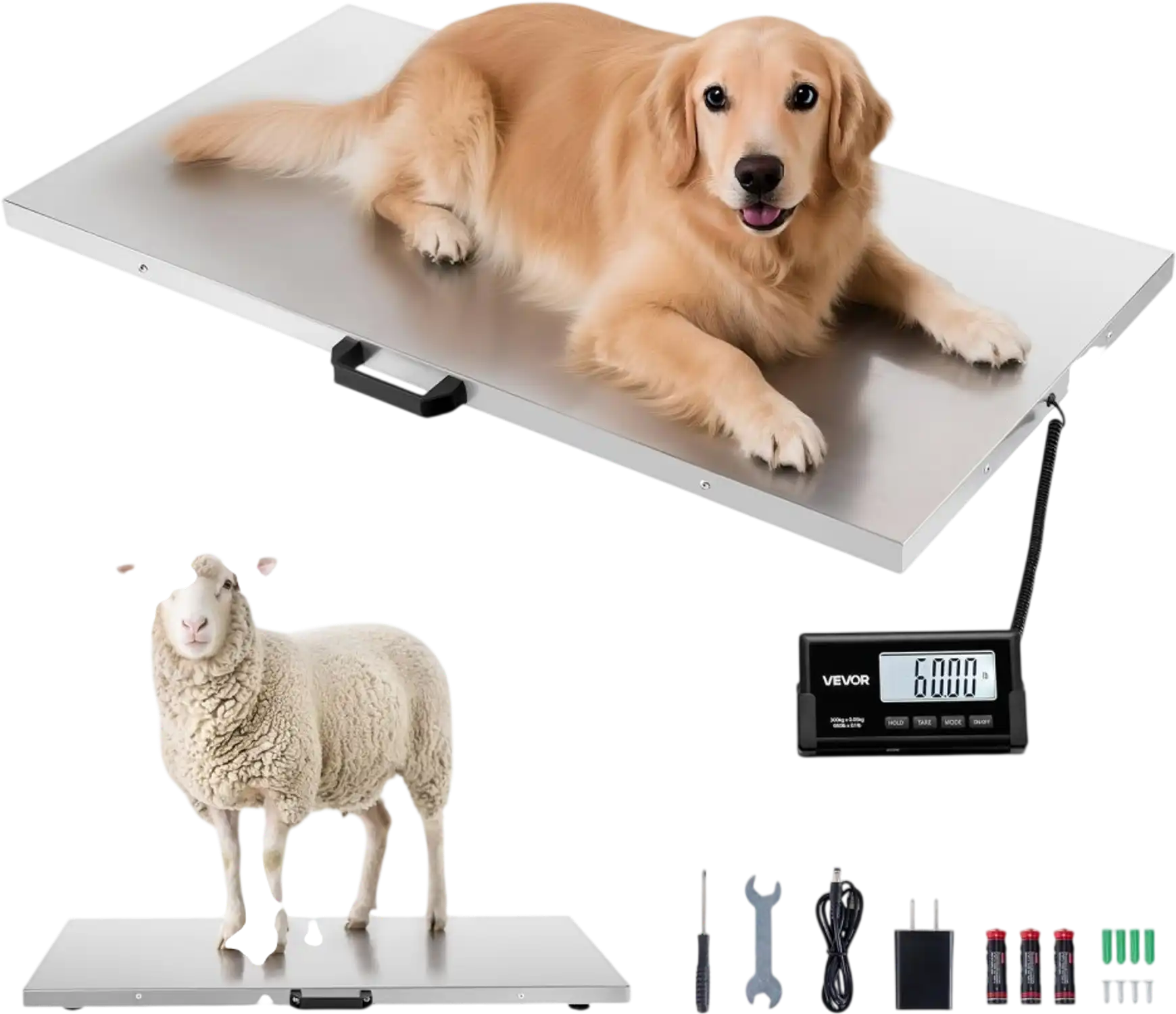 Vevor Shipping Scale 660 lbs Digital Postal Scale with LCD Display New