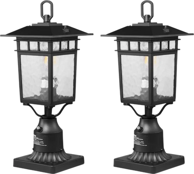 Vevor Outdoor Post Light Dusk-to-Dawn Lamp Fixture 15.75