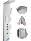 VEVOR Shower Panel Tower System with Rainfall Shower Head, 53 in Brushed Stainless Steel Shower Column, 3-Function Faucet, High Pressure Wall-Mount Rain Massage System, with Large Body Jet, Handheld
