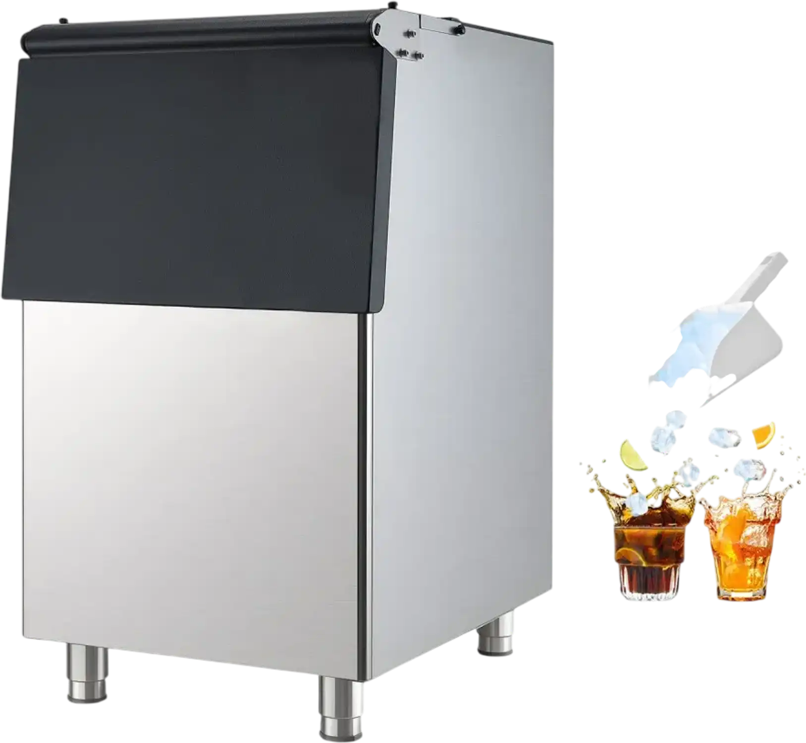 Vevor Ice Storage Bin Commercial 250 lbs Capacity with Adjustable Anti-Slip Feet New