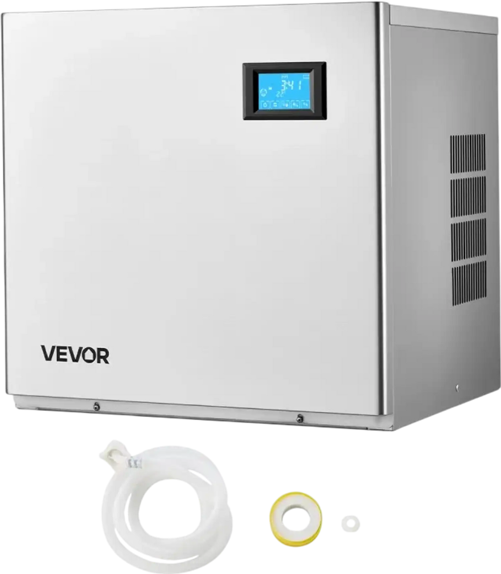 VEVOR Commercial Ice Maker Machine - Head, 360 Lbs/Day Stainless Steel Ice Machine with Self-Cleaning, 156 PCS Ice Tray, Adjustable Thickness, Ideal for Restaurant Bar Cafe Hotel - Head Only