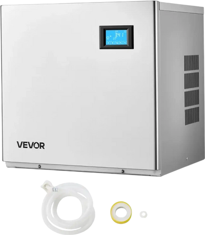 VEVOR Commercial Ice Maker Machine - Head, 360 Lbs/Day Stainless Steel Ice Machine with Self-Cleaning, 156 PCS Ice Tray, Adjustable Thickness, Ideal for Restaurant Bar Cafe Hotel - Head Only