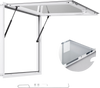VEVOR Concession Window 36x36 in, Aluminum Alloy Frame Service Window for Food Truck, Up to 85 Degrees Stand Serving Window with Awning Door and Drag Hook, Rainwater Resistant for Concession Trailers