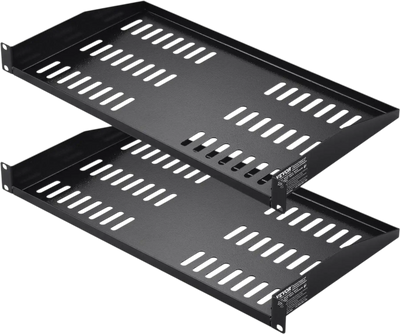 VEVOR 2PCS 1U Server Rack Shelf, 10