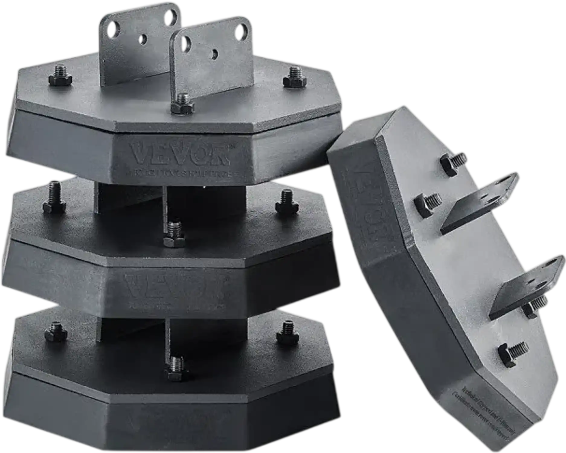 Vevor RV Leveling Pads 4-Pack Rubber Trailer Jack Pads 5000 lbs New