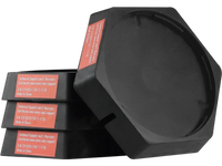 VEVOR RV Leveling Pads, 9 Inch Round Landing Feet, Permanent Attached Jack Stabilizers, Rubber Jack Pads, 5000 lbs Capacity per RV Jack Pad, 5th Wheels, Travel Trailers, Class A/C Motorhomes (4-Pack)