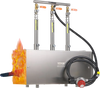 VEVOR Portable Propane Forge, 3 Burners, 2600℉ Tool and Knife Making Blacksmithing Farrier Forge, Large Capacity Square Shape, Stainless Steel Gas Forging Tools and Equipment, Use for Metal Forging