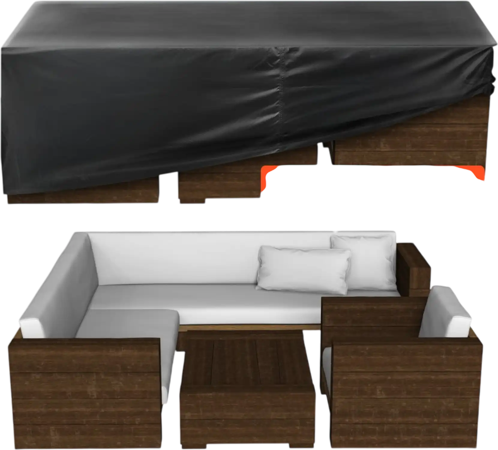 Vevor Patio Furniture Cover Heavy-Duty Waterproof Outdoor Table and Chairs Cover 126