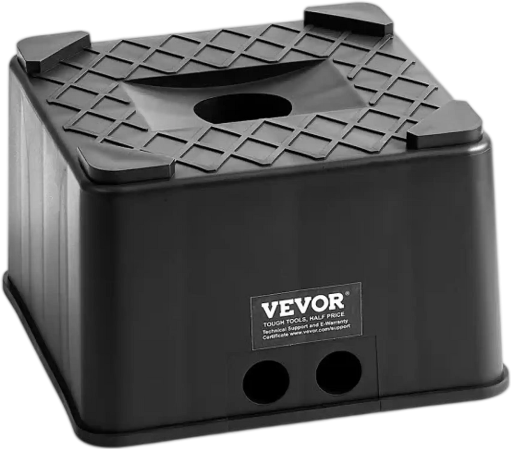 VEVOR Trailer Jack Block, 6" High Heavy Duty RV Leveling Block with 6000 lbs Capacity, RV Jack Stand, Motorcycle Stand, Stool, Camper Accessories for Travel Trailers, 5th Wheels Class A/C Motorhomes